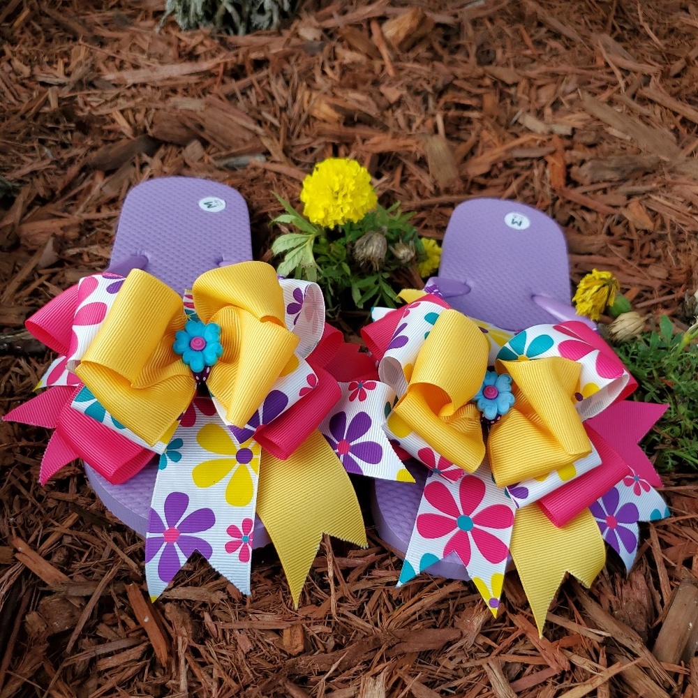 Custom designed flip flops. - Picture 2 of 2
